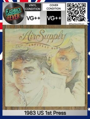 AIR SUPPLY•Greatest Hits•Aug 1983 US (#AL8-8024) Comp, Allen Zentz, Allied Press